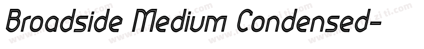 Broadside Medium Condensed字体转换